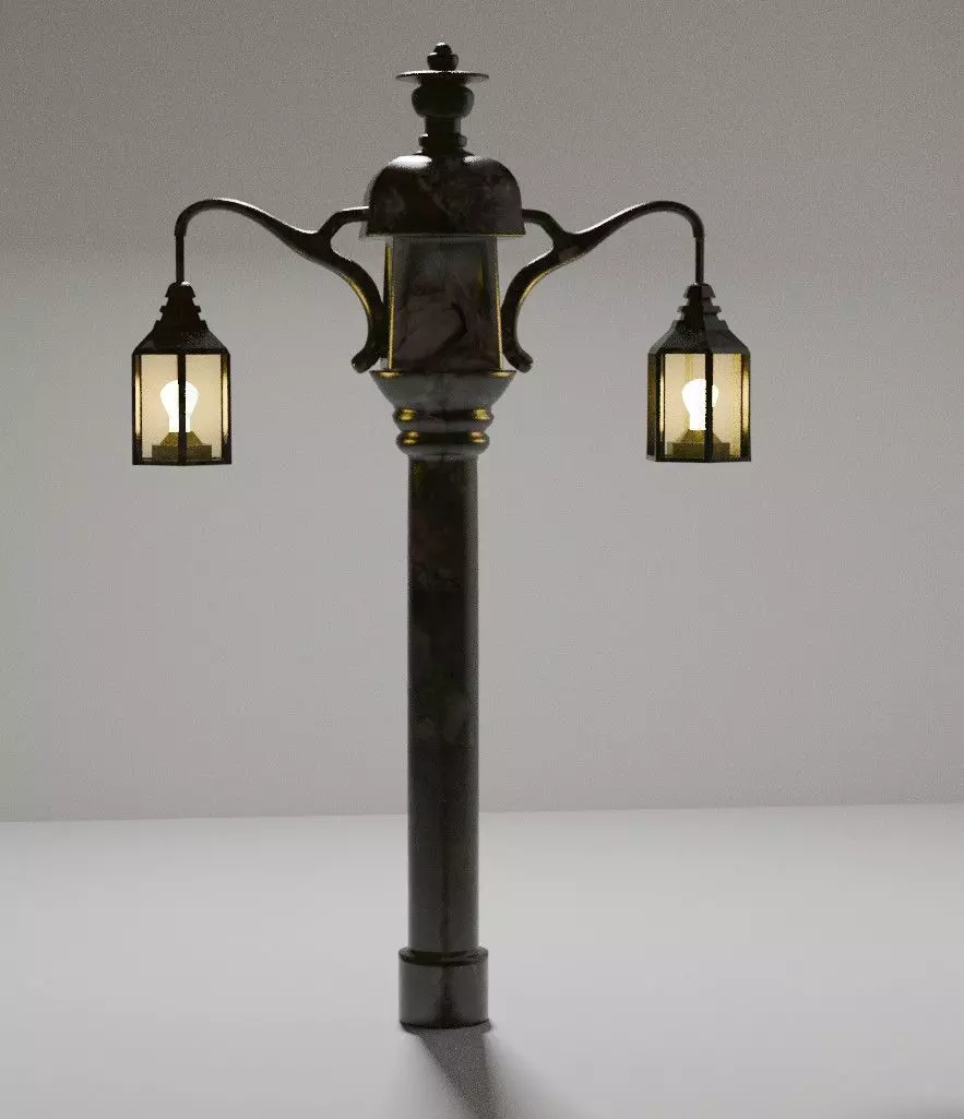 Classic Vintage Street Lamp 3D model