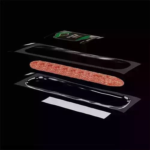 Sliced Salami 8 3D model 6
