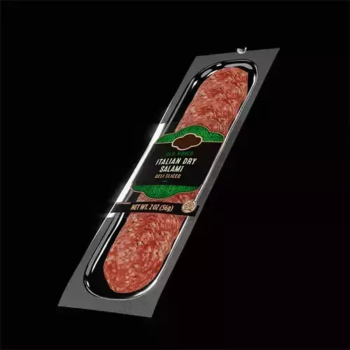 Sliced Salami 8 3D model 4