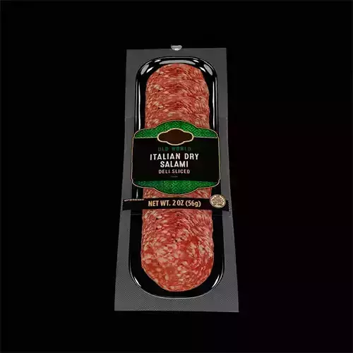 Sliced Salami 8 3D model 3