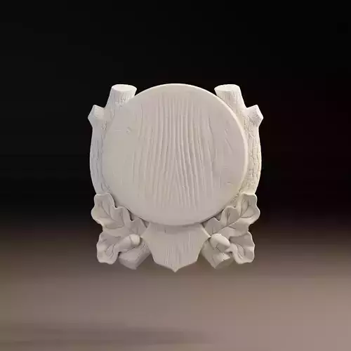 Trophy Hunting Plaque Bas Relief CNC