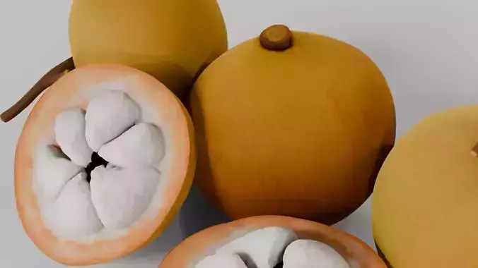 Kecapi Fruits 3D model 7