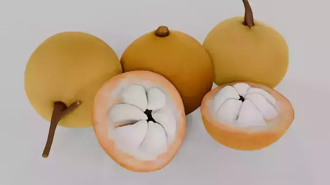 Kecapi Fruits 3D model 3