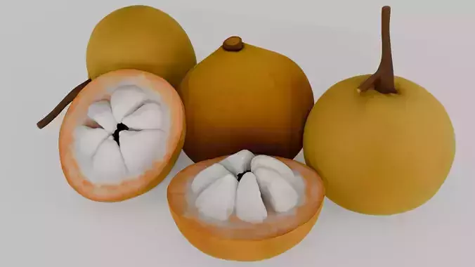 Kecapi Fruits 3D model 2