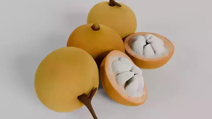 Kecapi Fruits 3D model 6