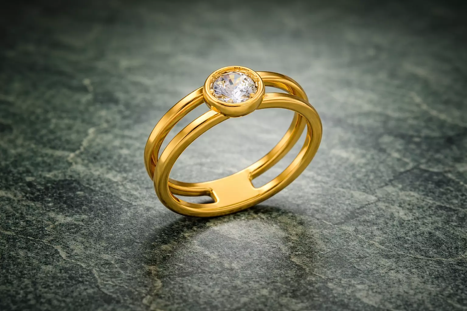 Elegant Engagement Ring - Jewelry 3D- AN-668 3D print model