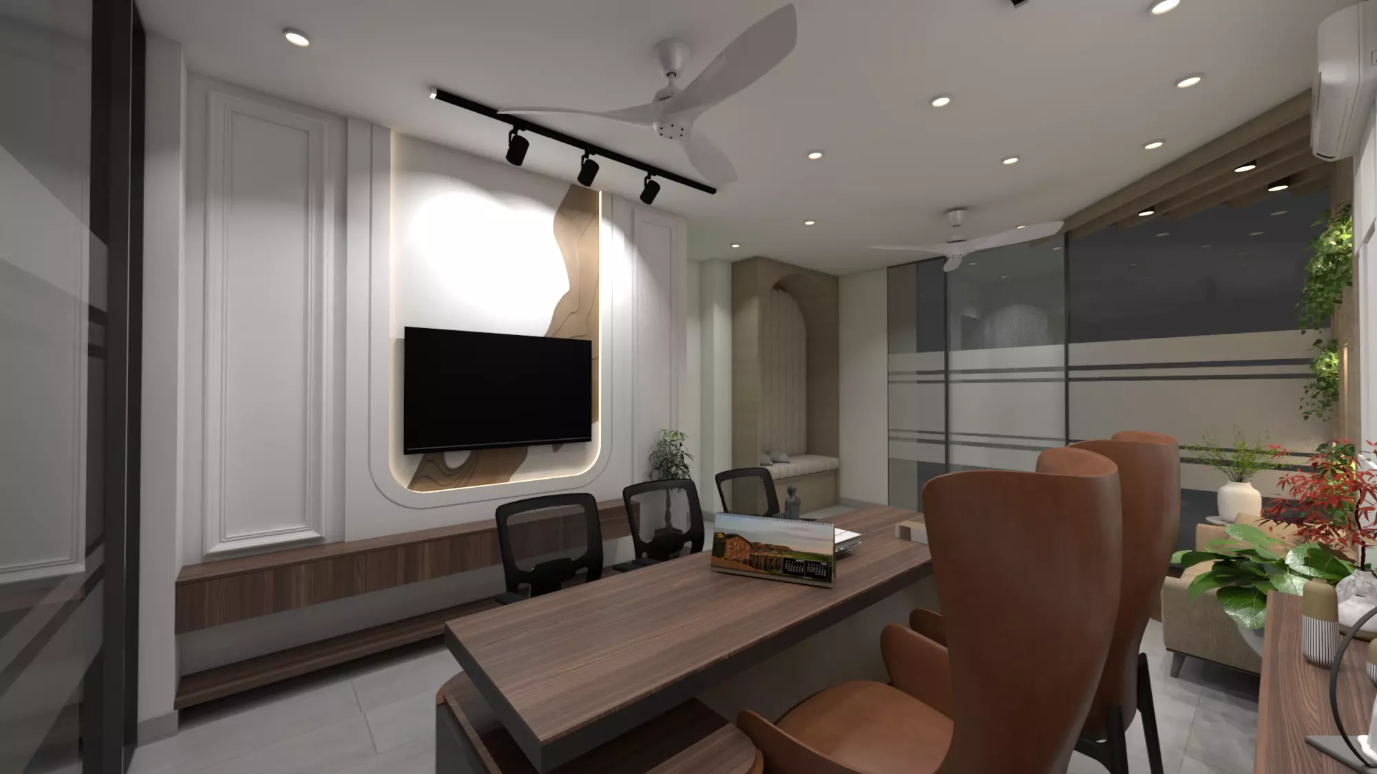 Modern Office Interior Design 3D model