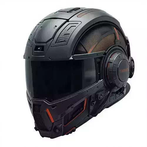Cyber-Tech Tactical Helmet 3D Model