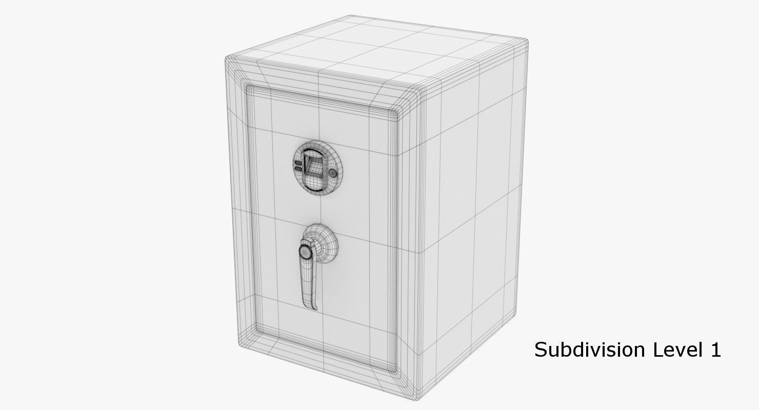 Safe 4 gun 3D model_6