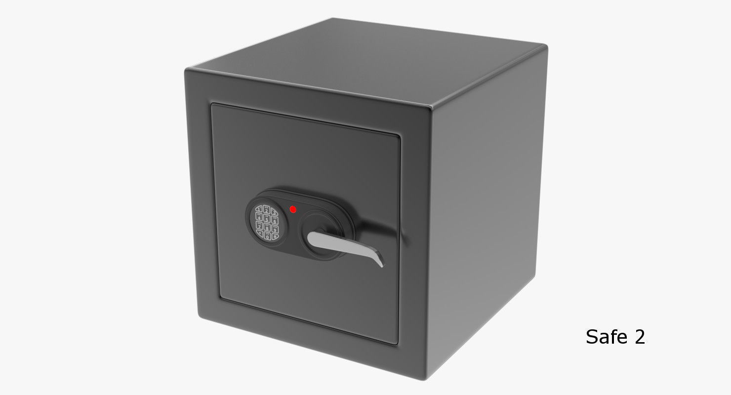 Safes Collection safe box 3D model_10