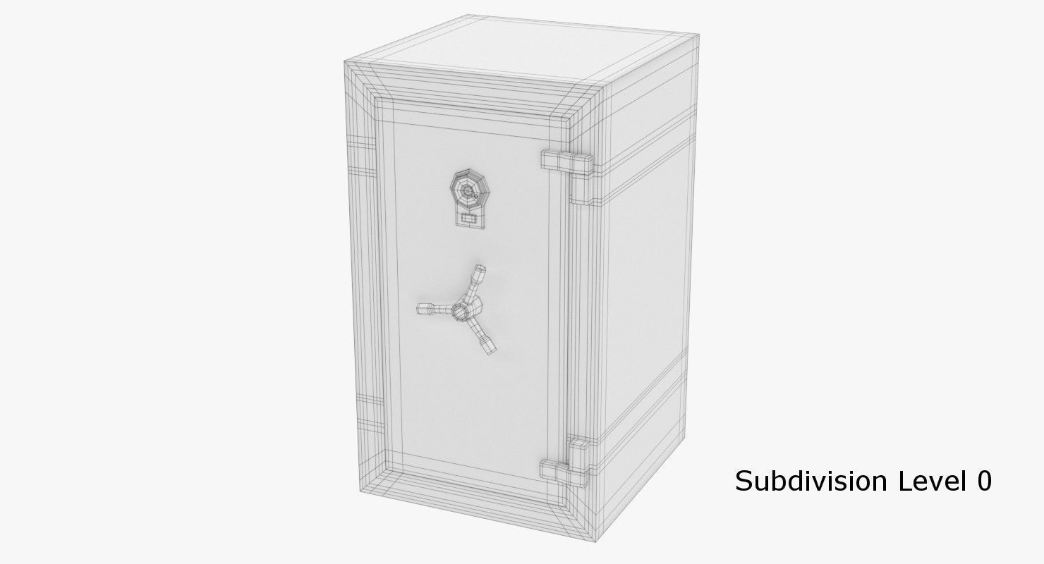 Safes Collection safe box 3D model_24