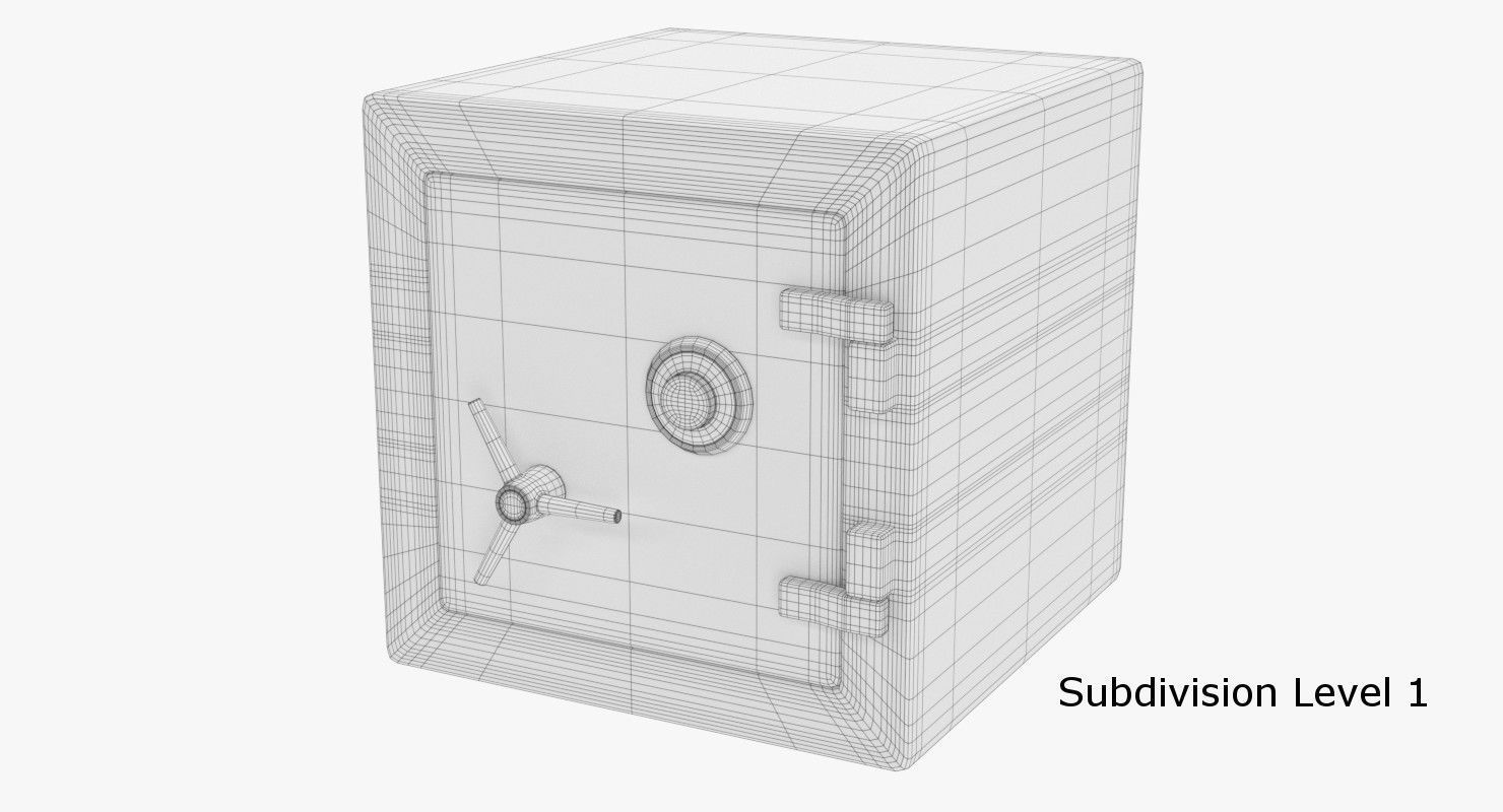Safes Collection safe box 3D model_7