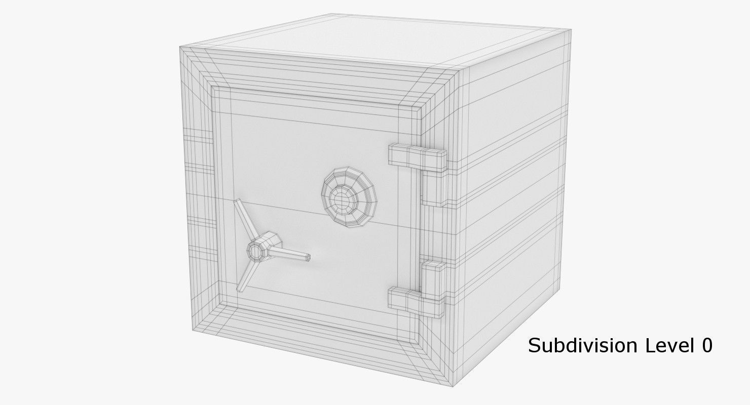 Safes Collection safe box 3D model_6