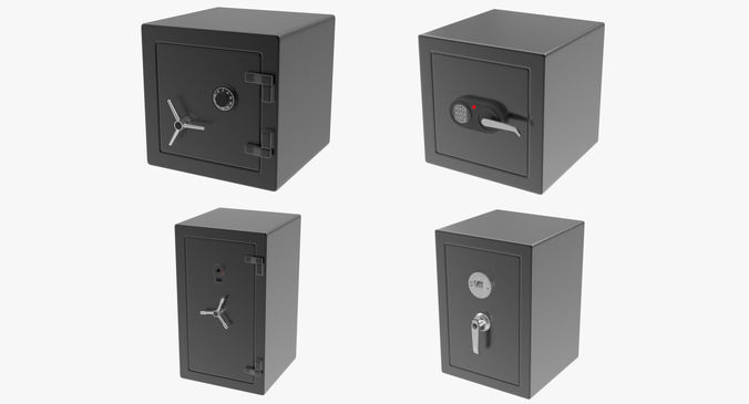 Safes Collection safe box 3D model