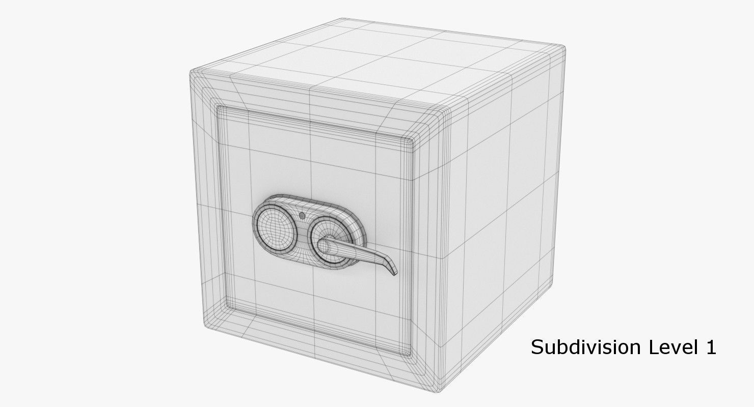 Safes Collection safe box 3D model_16