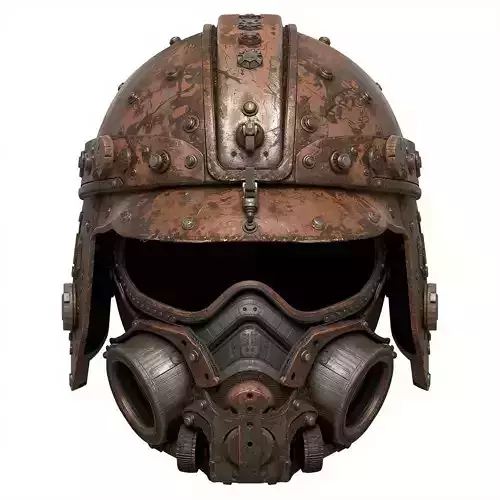 Steampunk Heavy Tactical Helmet 3D Model