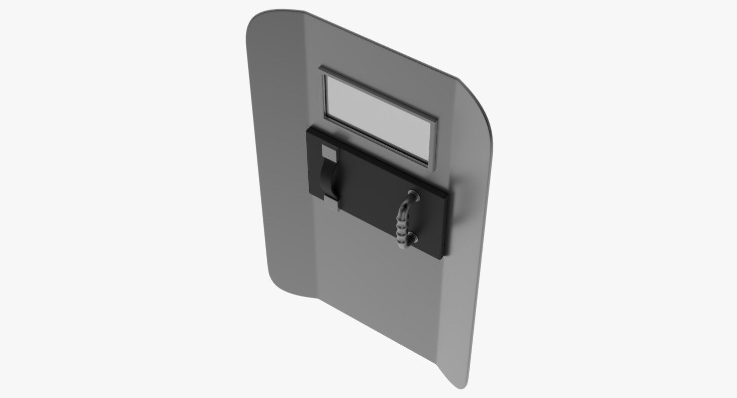 Riot Shield 3D model_2