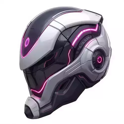 Cyber-Synthetic Scout Helmet 3D Model