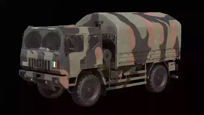 Iveco ACTL Game ready Low-poly 3D model