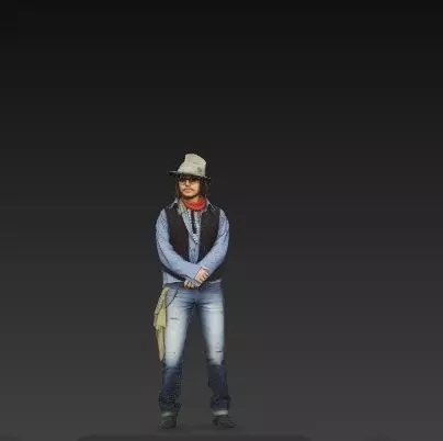 johnny depp 3D model 3D print model