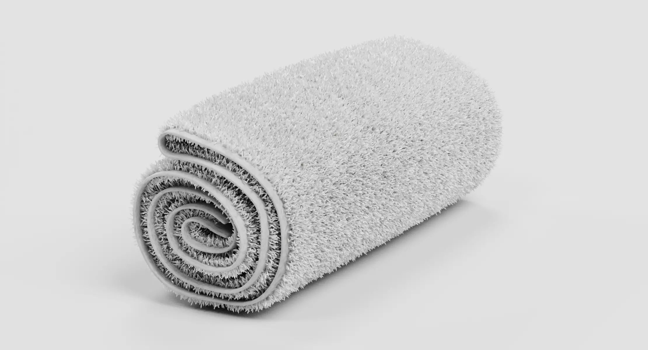 Towel - Rolled Bathroom Linen 3D model
