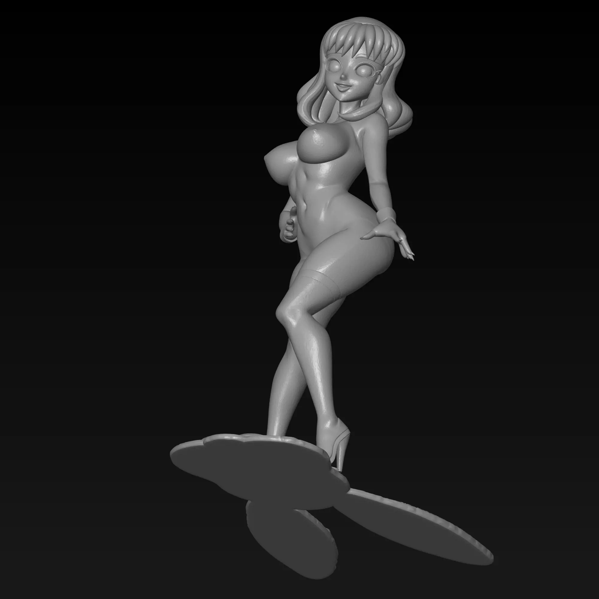 Stylized Pin Up Female Figure STL- Bunny Girl 3D print model