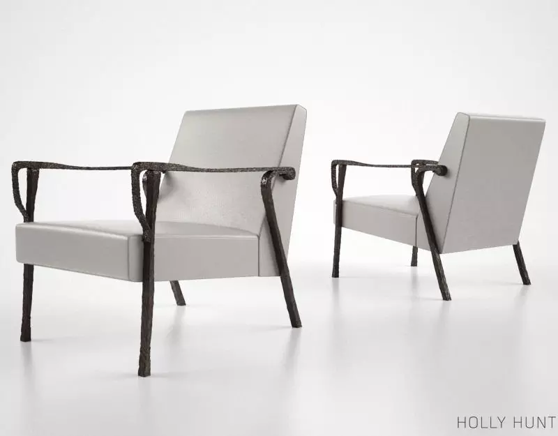 Holly Hunt Dublin lounge chair 3D model_0