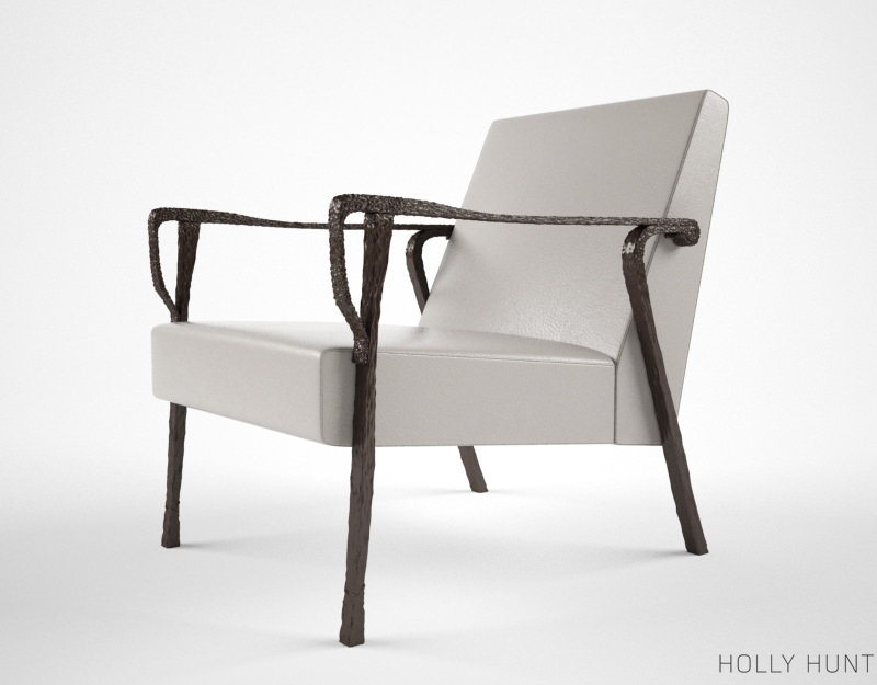Holly Hunt Dublin lounge chair 3D model_2