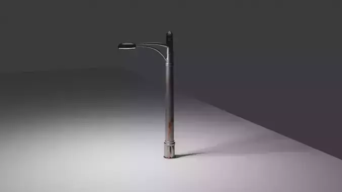 Street Light Game Ready 3D Model Free low-poly 3D model