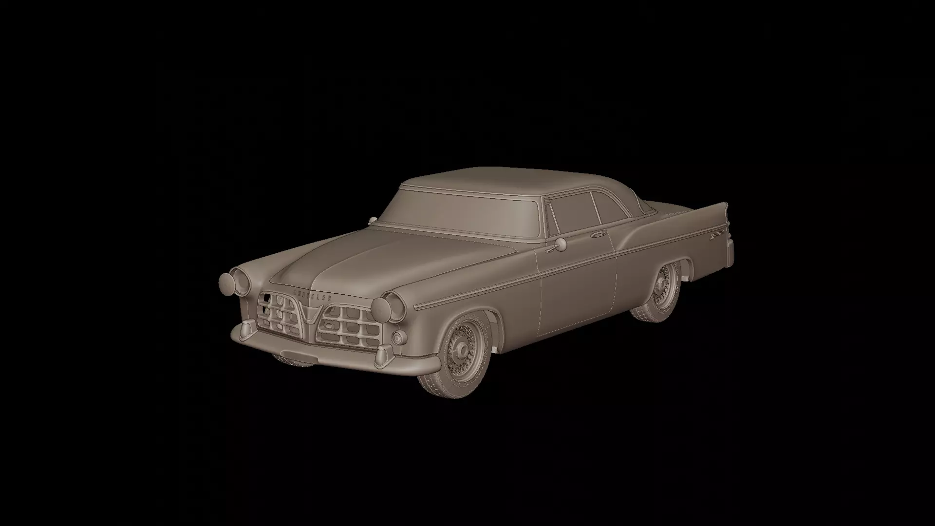CHRYSLER 300b 1956 3D PRINT MODEL 3D print model