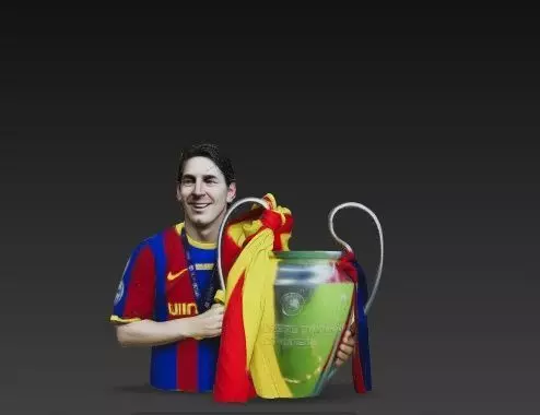 Leonel Messi Football 3D model 3D print model