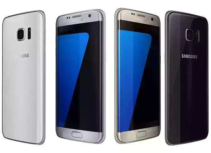 Samsung Galaxy S7 Edge All Colors 3D model