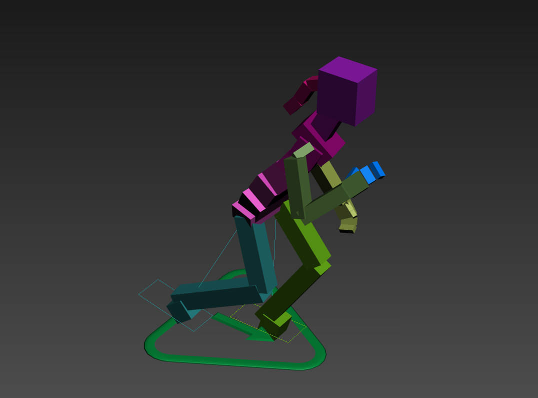 Droid Girl Low-poly 3D model_7