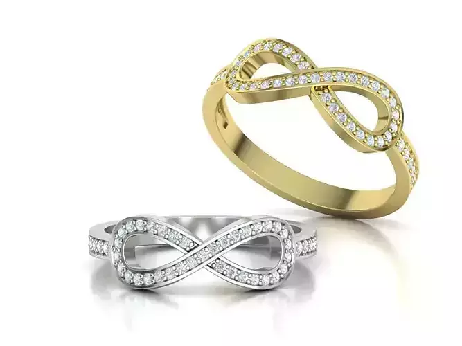 Infinity Ring Forever Love Ring Endless Ring 3dmodel 3D print model