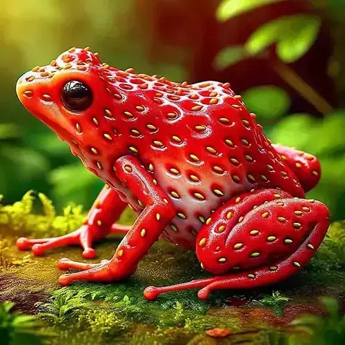 Strawberry Frog Toadberry toy 3D print model