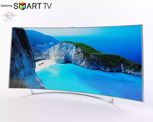 tv samsung oled curve 3D model