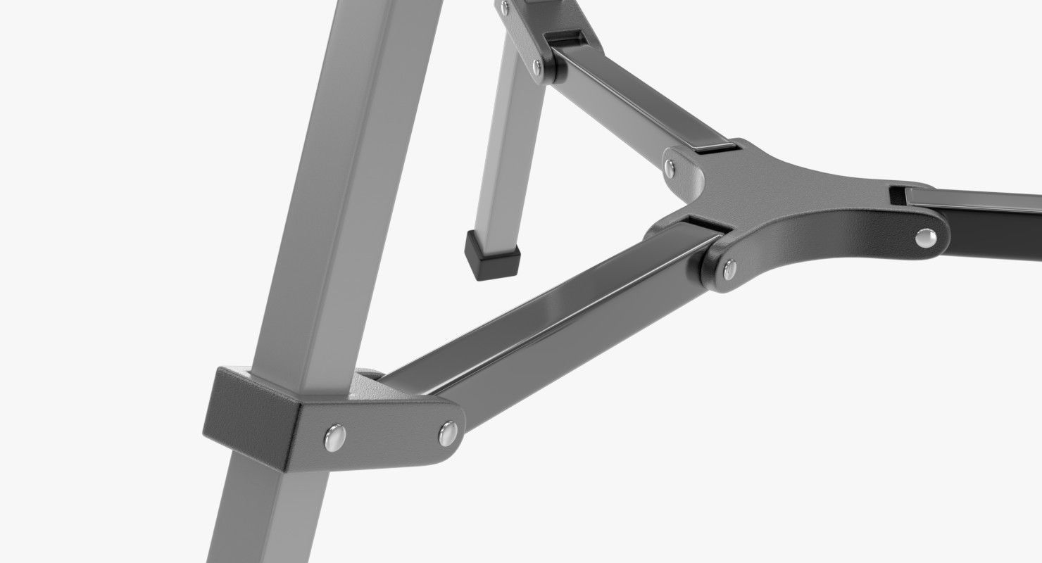 Telescope on tripod 3D model_9