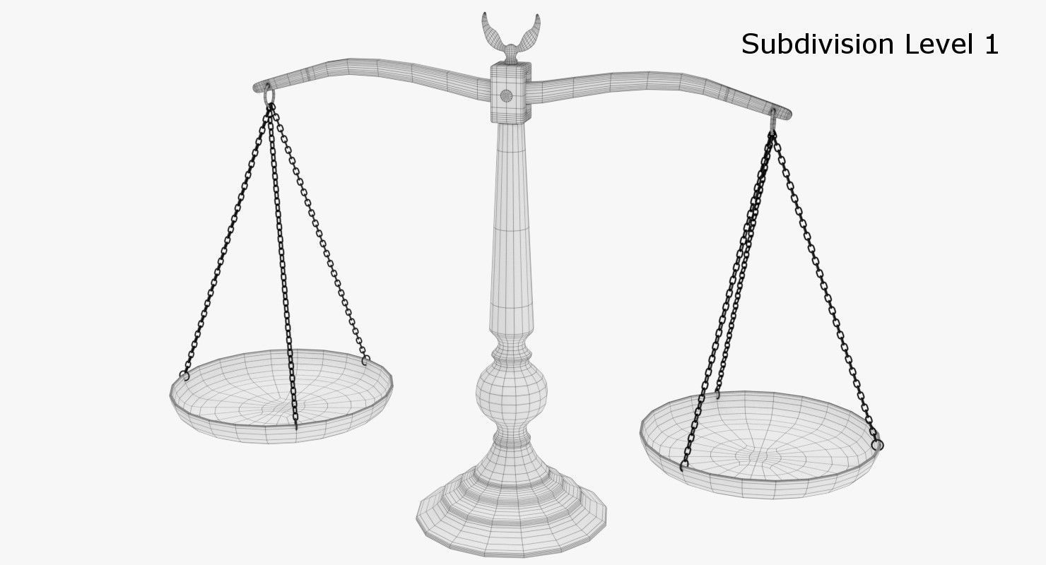 Balance Scale 3D model_7