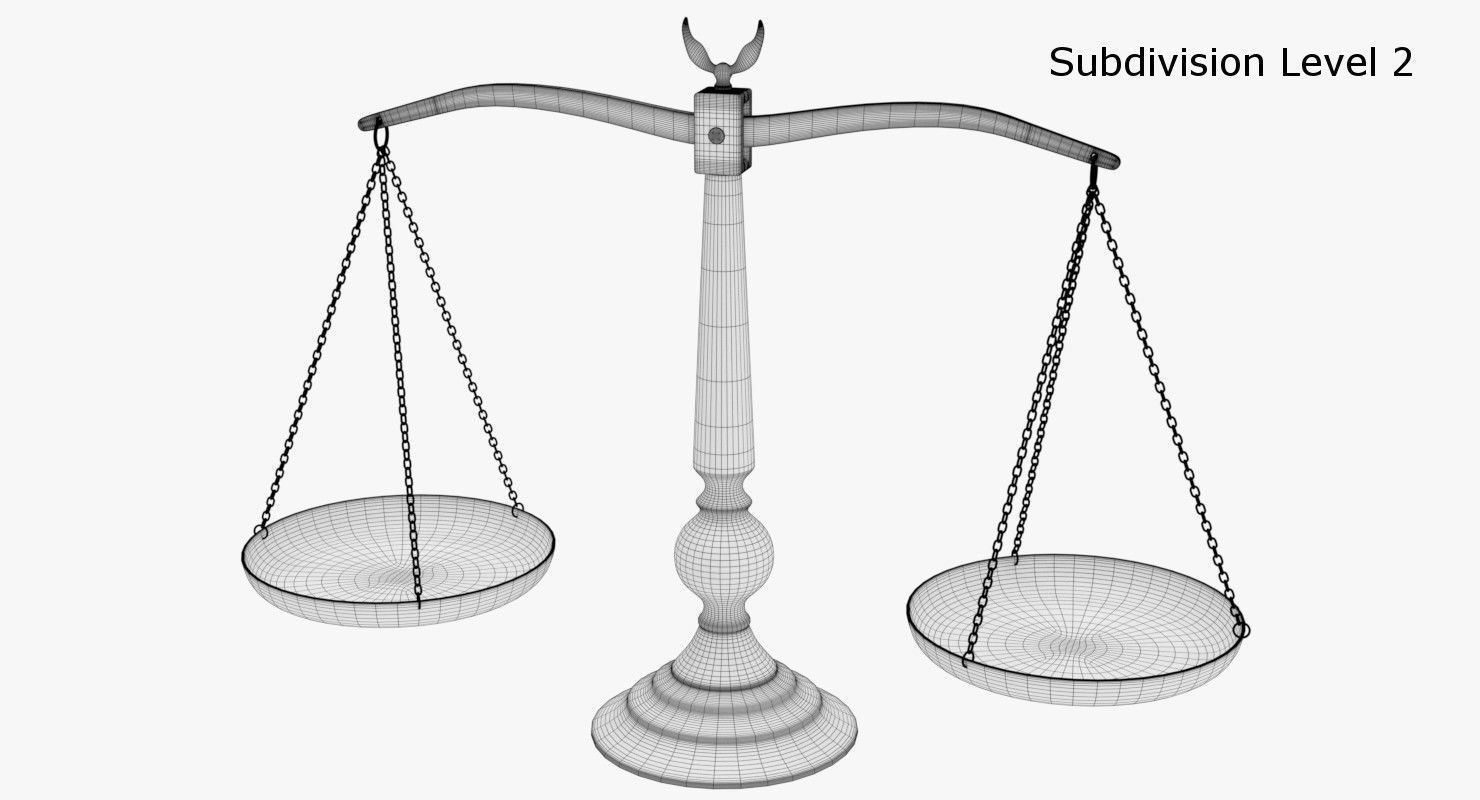 Balance Scale 3D model_8