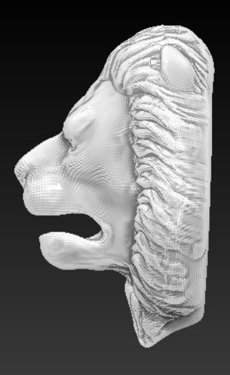 lion statue door knocker 3D print model_6