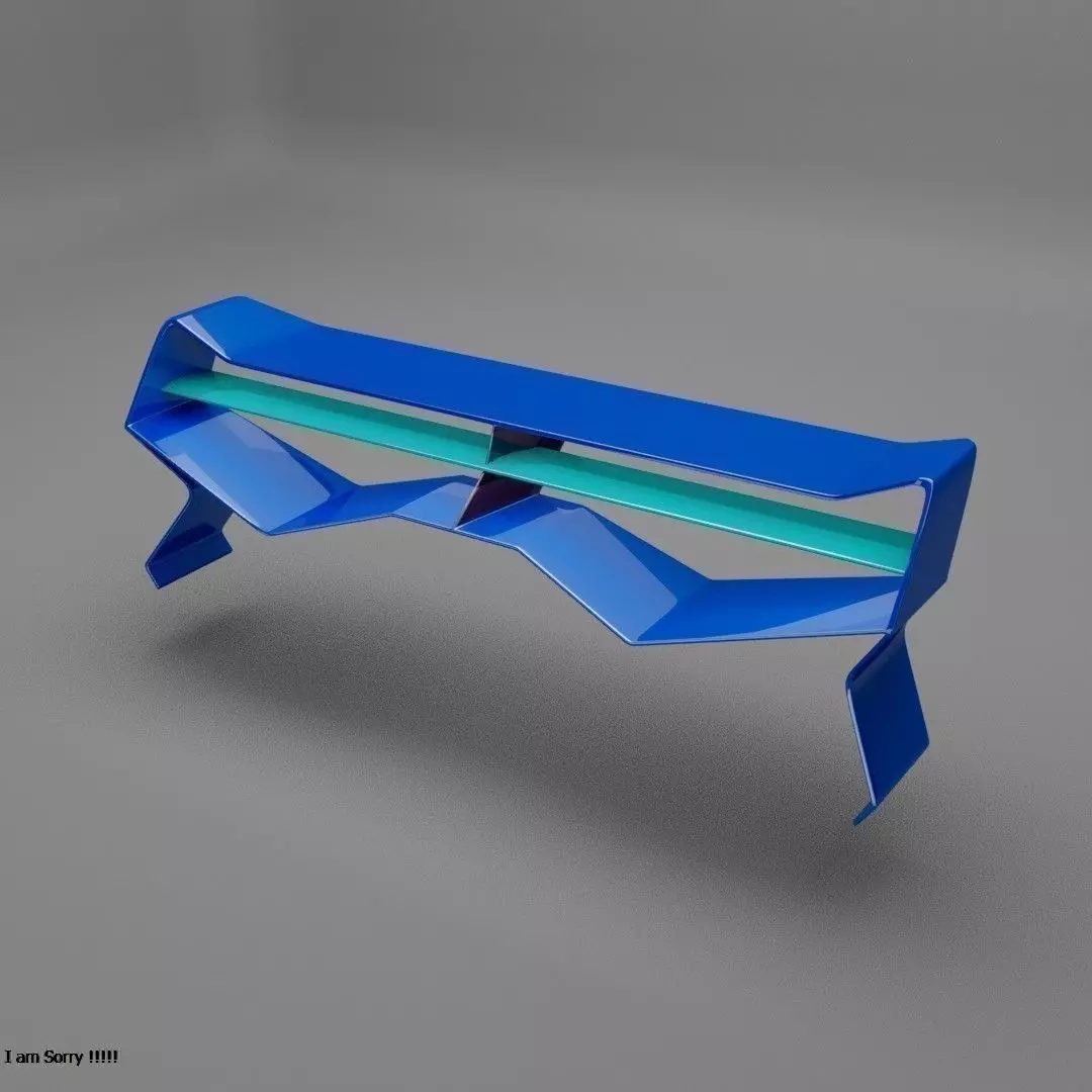 High-Performance Car Rear Wing 3D model