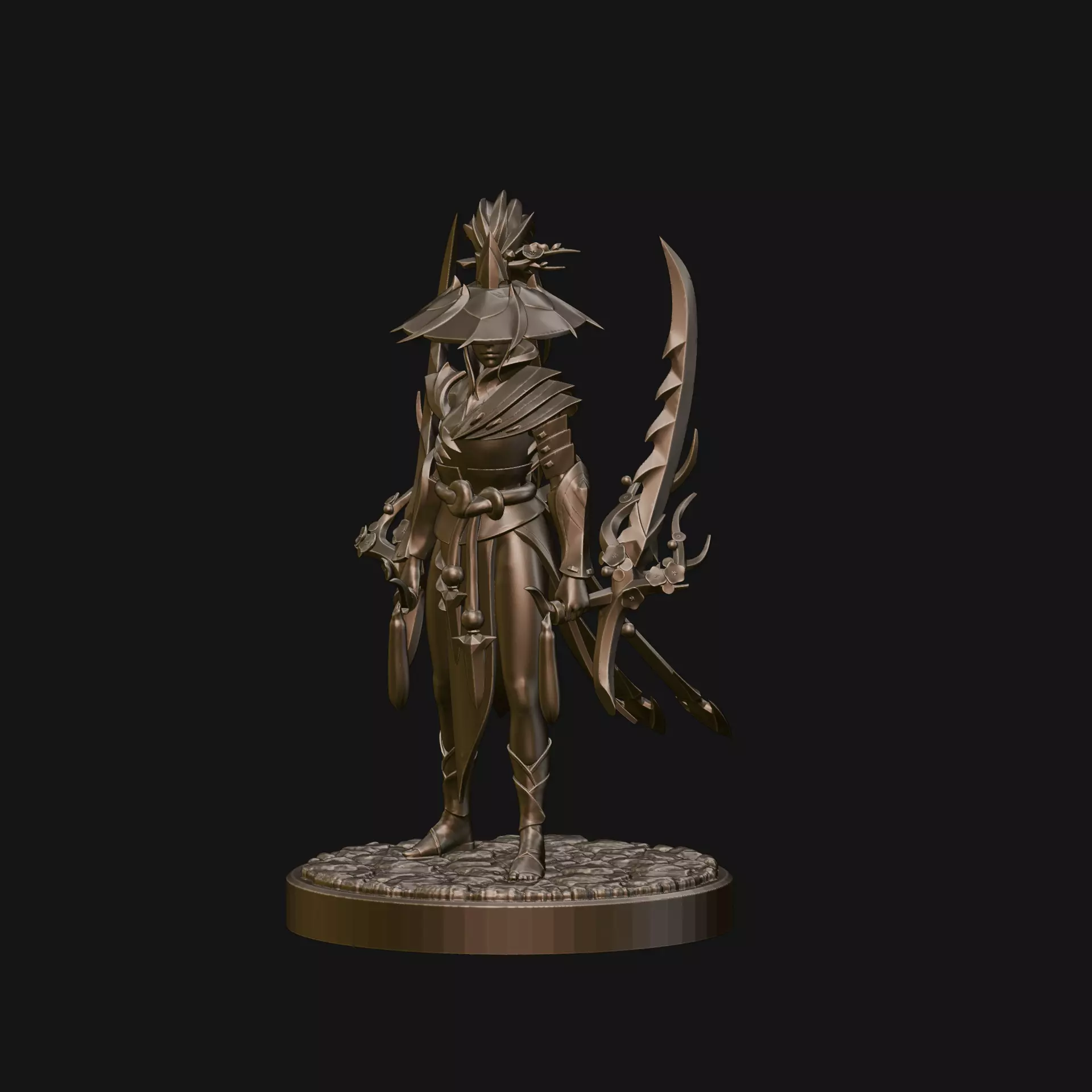 Dota2 l Anti Mage Persona l Poselyte of the Sakura Clan 3D print model