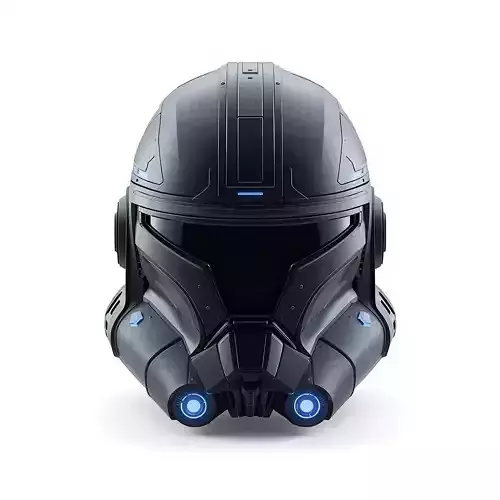 Cybernetic Vanguard Infiltrator Helmet 3D Model