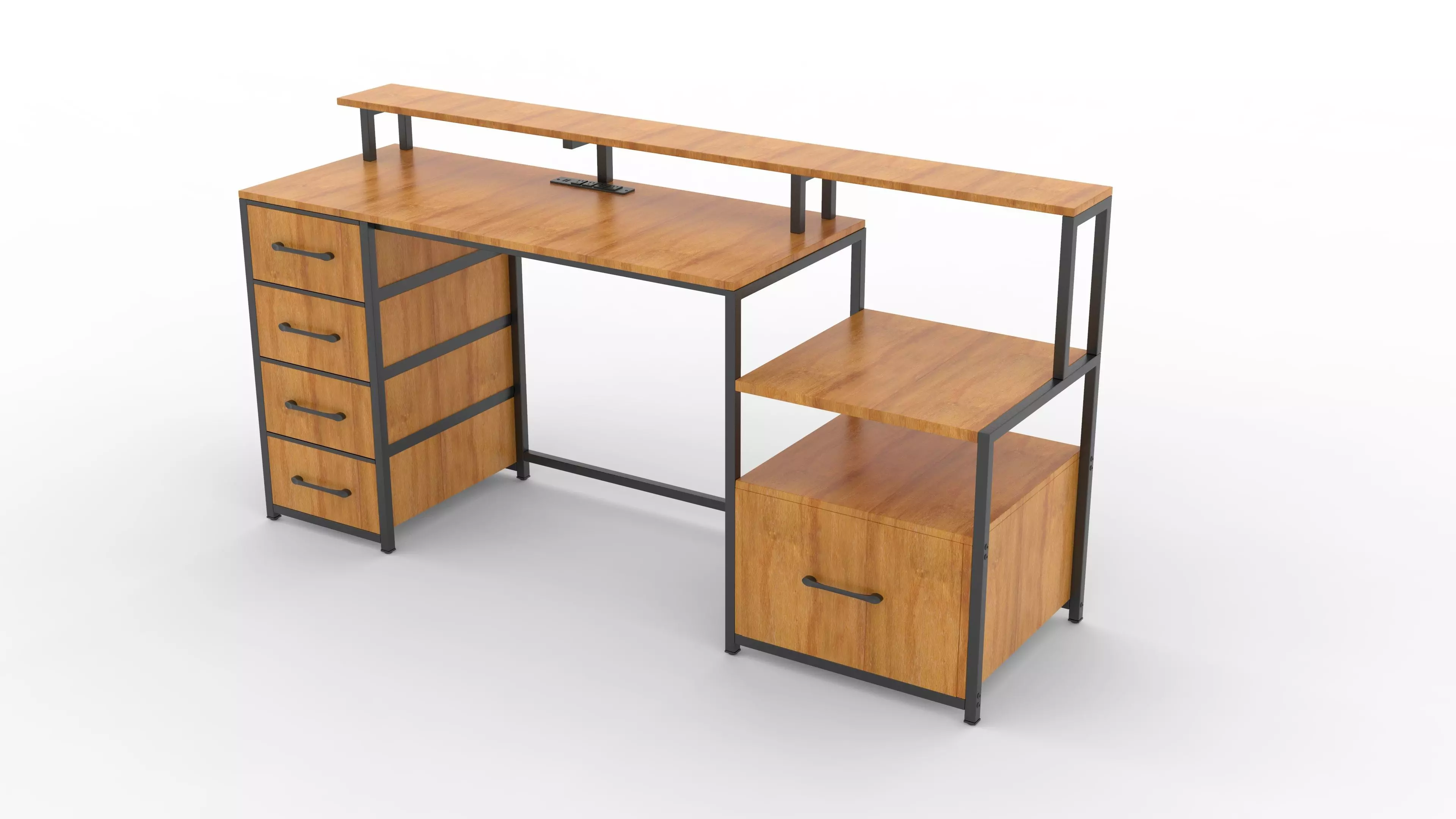 Computer Table Low-poly 3D model