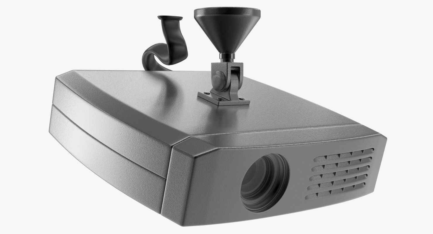 Projector machine with handle 3D model_1