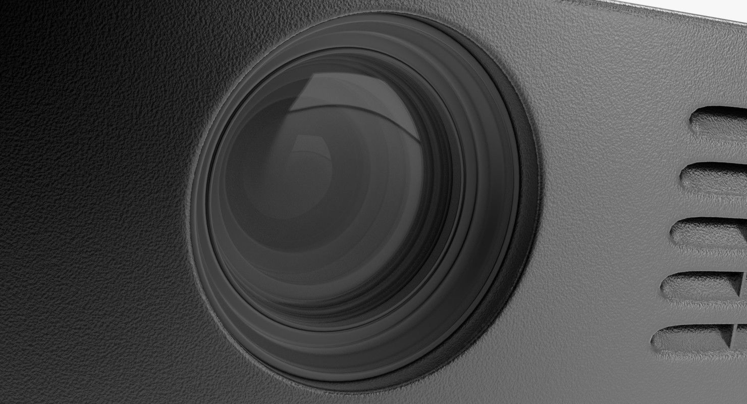 Projector machine with handle 3D model_5