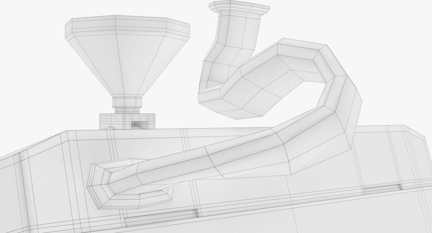 Projector machine with handle 3D model_11