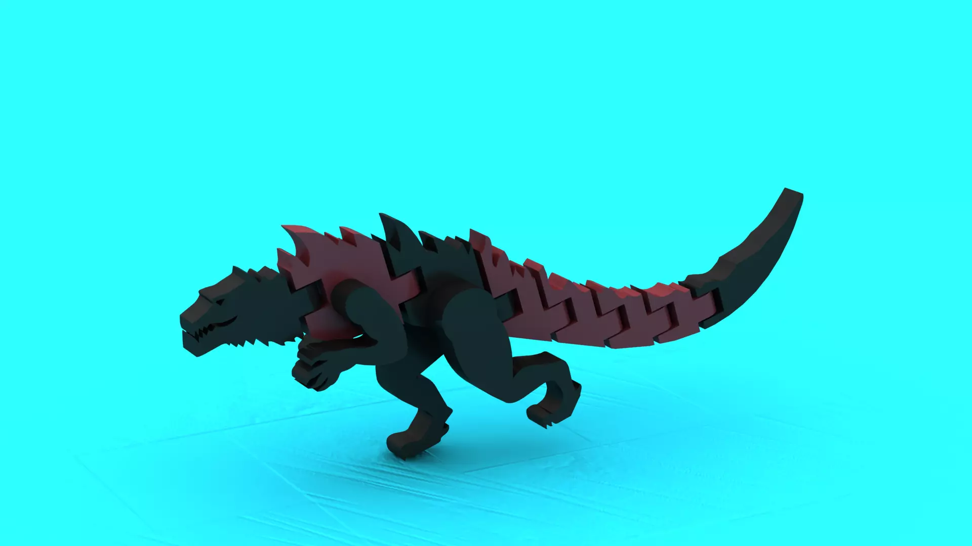 Articulated Mechanical T-Rex Dinosaur Flexi 3D Printable Toy 3D print model