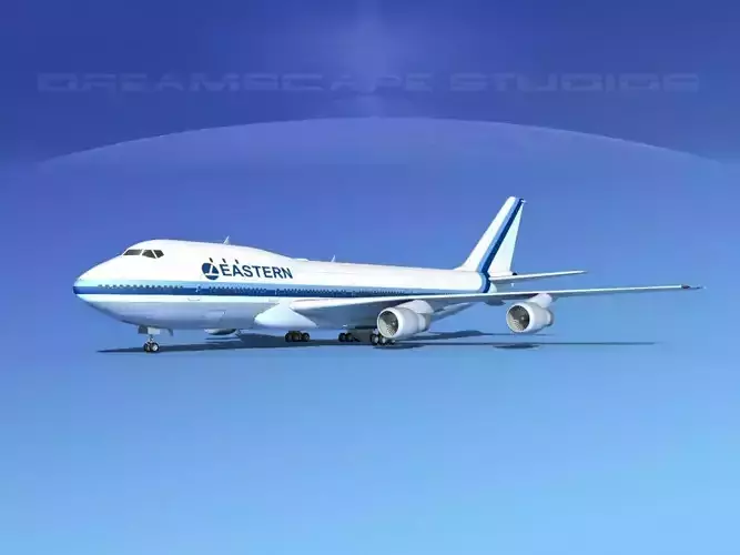 Boeing 747-100 Eastern Airlines 1 3D model