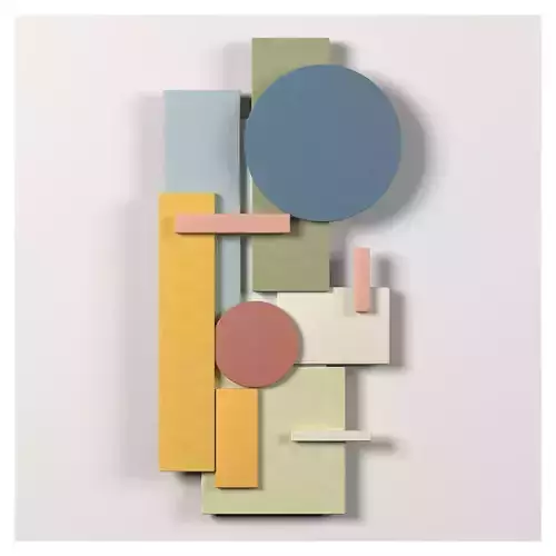 Wall Colored shapes Decoration - 40x90 - Collection - Part 7